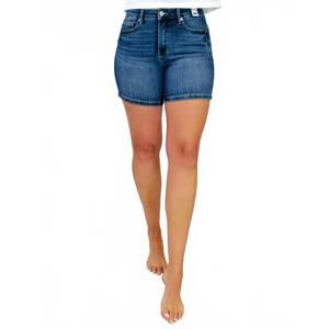 NEW JUDY BLUE midrise tummy control short in med wash